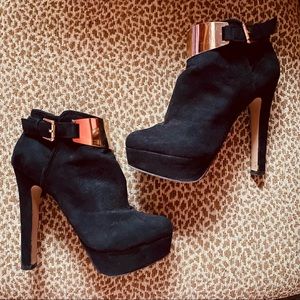 Suede Ankle Booties